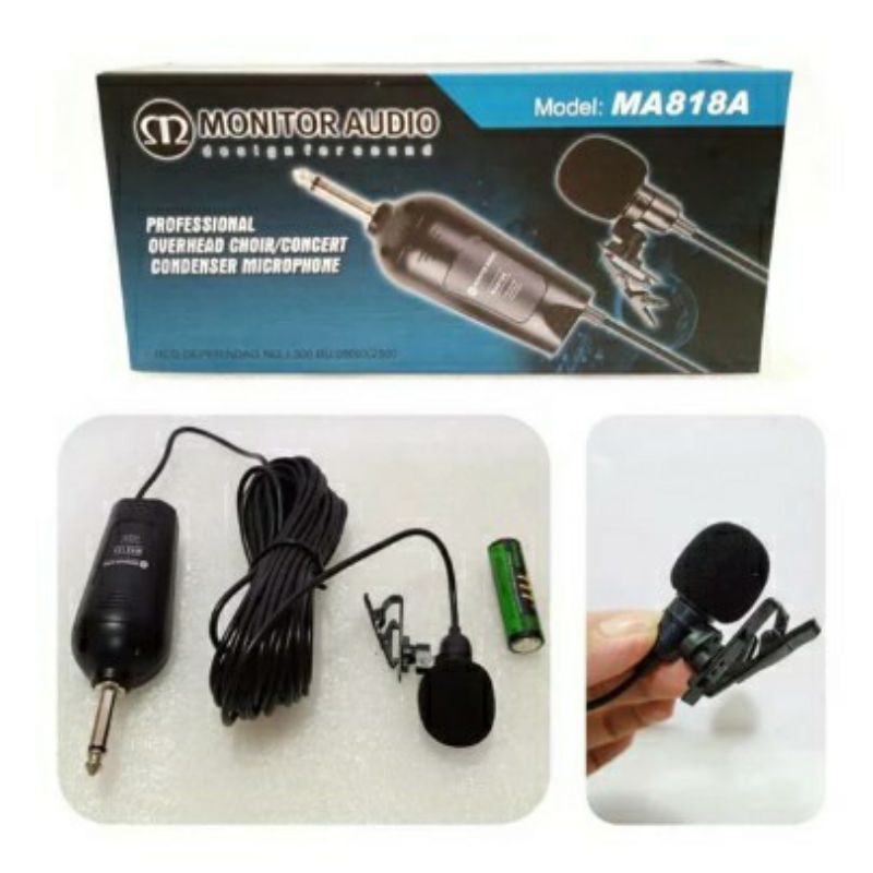 Mic/Microphone Clip On Kabel Monitor Audio MA818A Condenser