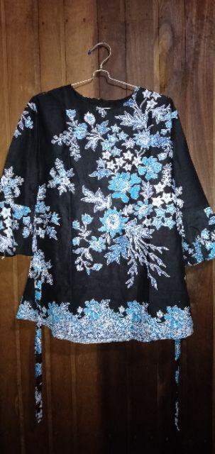 Batik Wanita Asj Sa Hrb026 Kenongo Kemeja Tosca Pendek