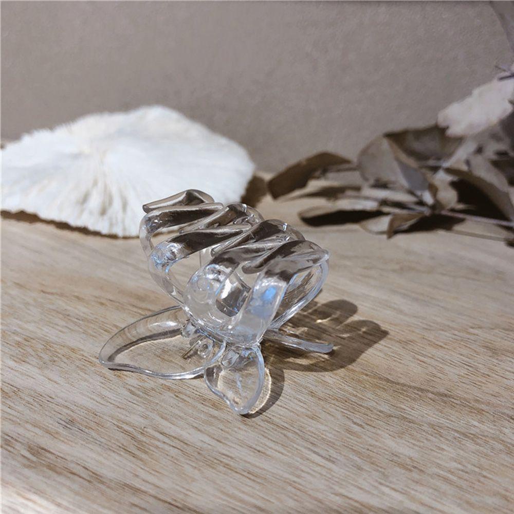 Agustina Hair Claw Fashion Wanita Korea Mini Kupu-Kupu Transparan Hiasan Kepala