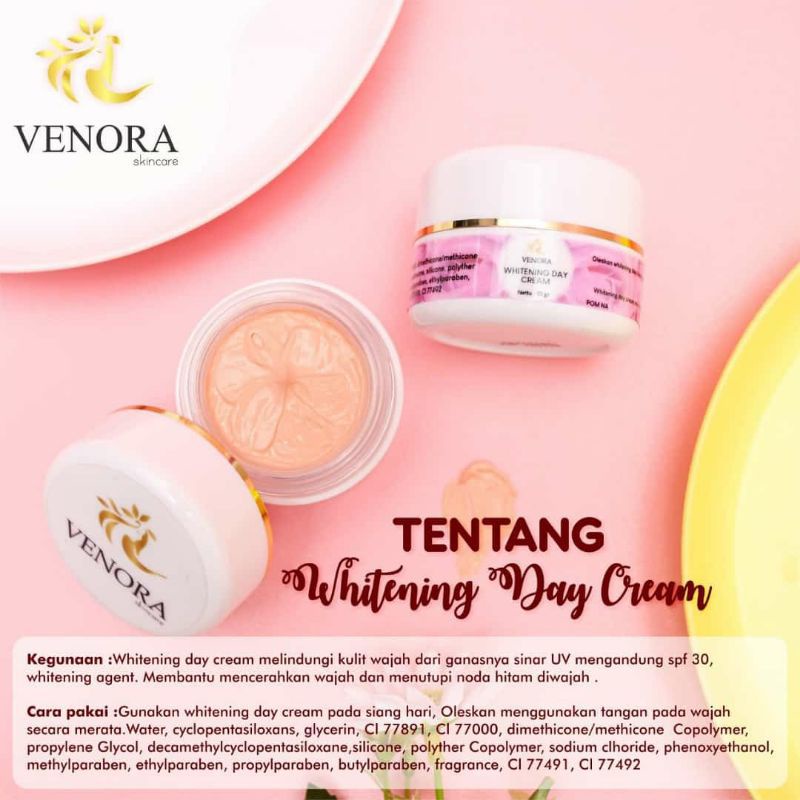 Day Cream Venora Beauty Skincare Glowing Ecer BPOM Original