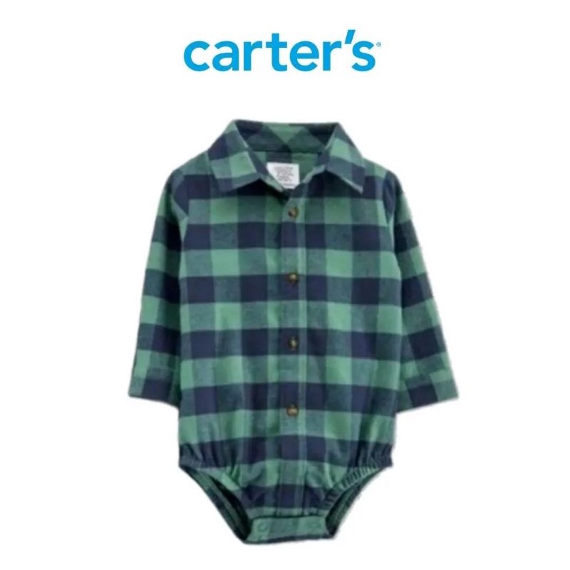 Size 0, 3, 6, 9 bulan. Kemeja Jumper Anak Bayi Laki. Place Carter's OshKosh BabyGAP-CTR. Buffalo Green*