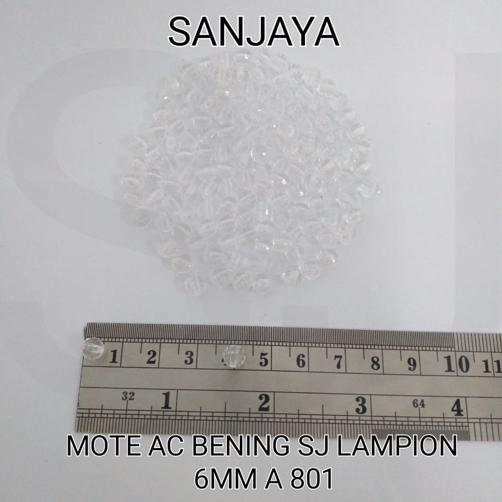 MANIK BENING / MOTE BENING / MANIK AKRILIK BOLA DUNIA / MOTE AKRILIK BOLA DUNIA / MANIK BENING LAMPION / MOTE AC BENING SJ LAMPION 6MM