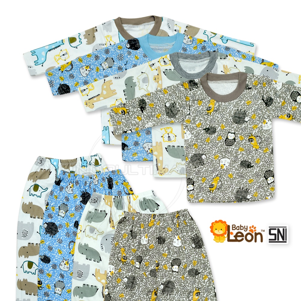 1 Set Setelan Baju Bayi Anak bergambar Motif SBJ-1150 Baju Piyama Bayi Anak Pakaian Kaos UNISEX