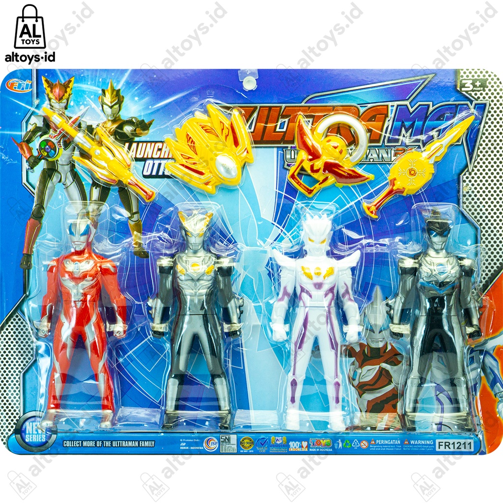 MAINAN FIGURE ROBOT ULTRAMAN RB SET ISI 4PCS