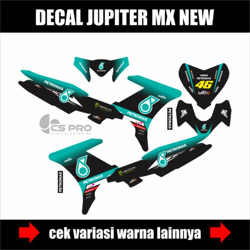 Jupiter Mx 135 Decal Mx New Sticker Jupiter Mx Decal Stiker Mx Motif Petronas