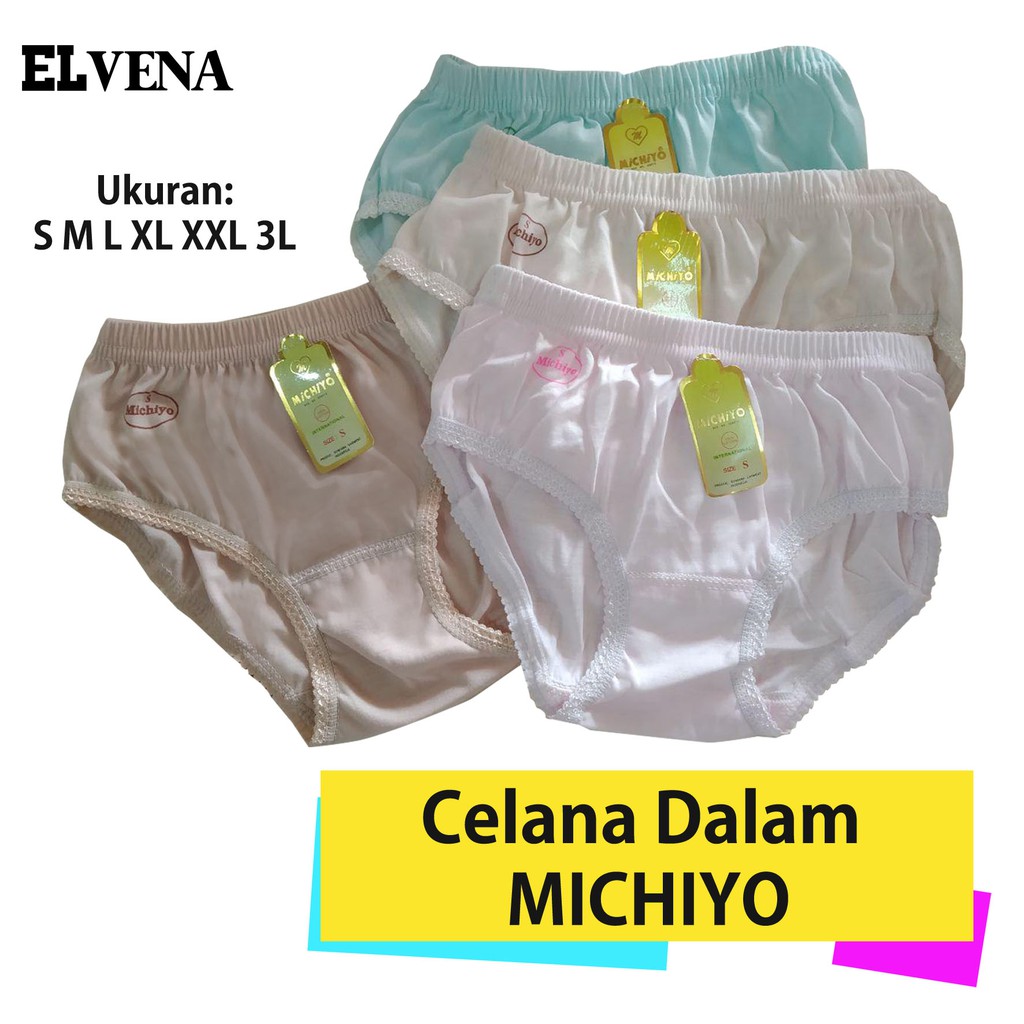 Dalam Wanita MICHIYO Celana Dalam Wanita MICHIYO S M L XL XXL 3L