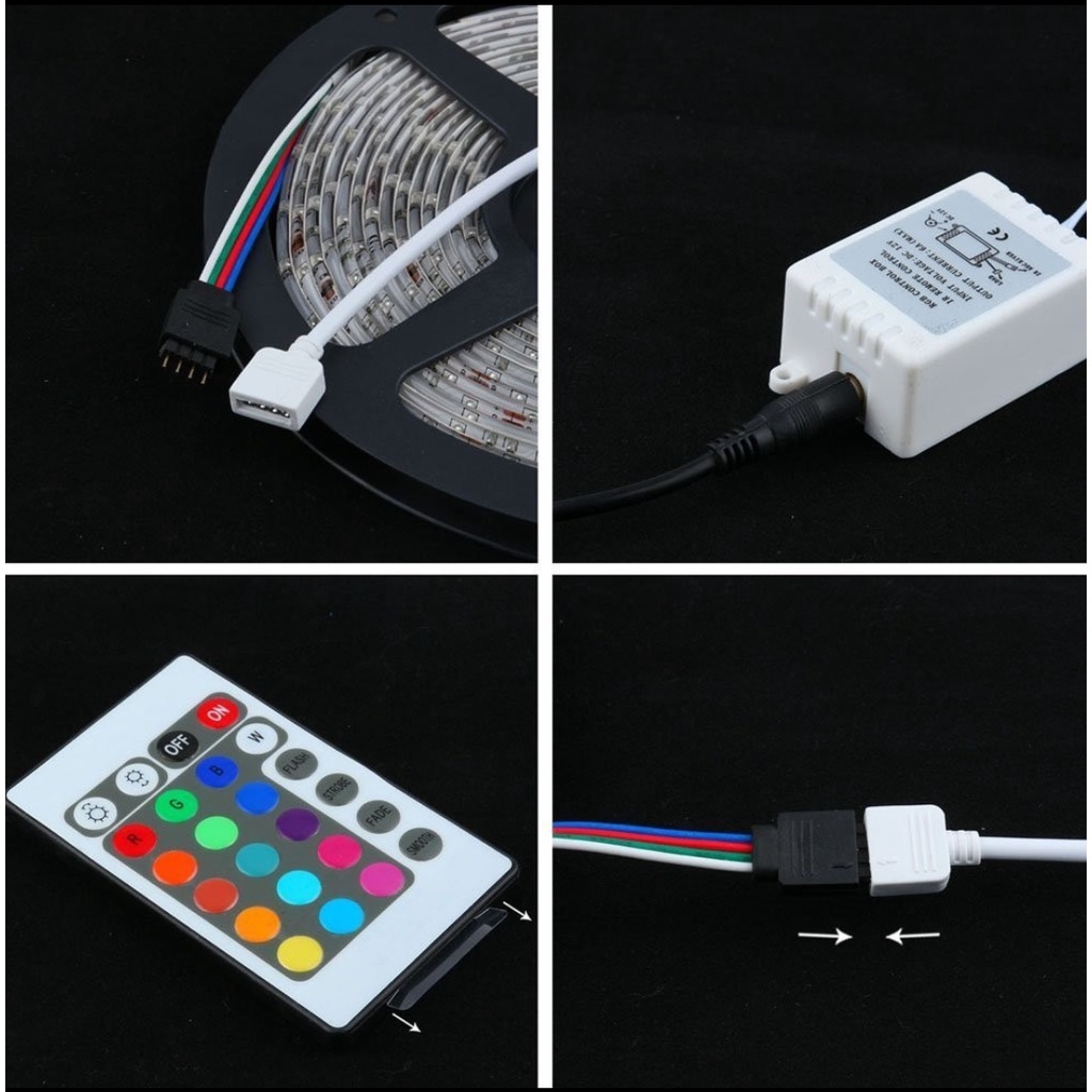 Lampu LED Strip RGB Full Set 5 Meter 2835