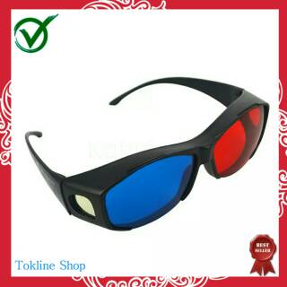 Jual Kacamata 3D Glasses Tiga 3 Dimensi Kaca Mata Movie Film Frame