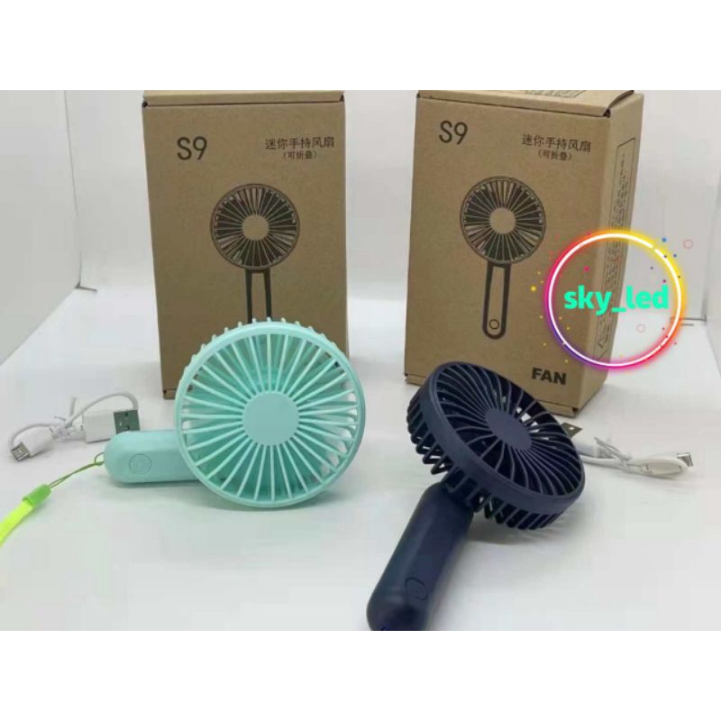 Handy mini fan / kipas lipat/ kipas angin portable / kipas tangan / kipas baterai