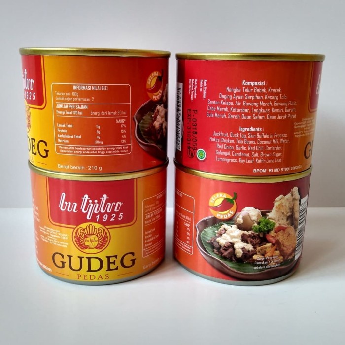 

asa457a Gudeg Kaleng Bu Tjitro Paket Hemat Varian Pedas 100% Asli Produksibaru Xa20X1