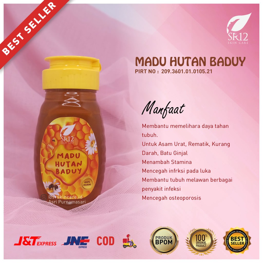 

MADU HUTAN BADUY SR12 ASLI BPOM..!!! Madu Liar Meningkatkan Imunitas & Daya Tahan Tubuh