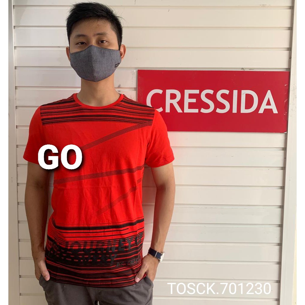 BB CRESSIDA KAOS SLIMFIT Baju Cowok Lengan Pendek Kaos Oblong