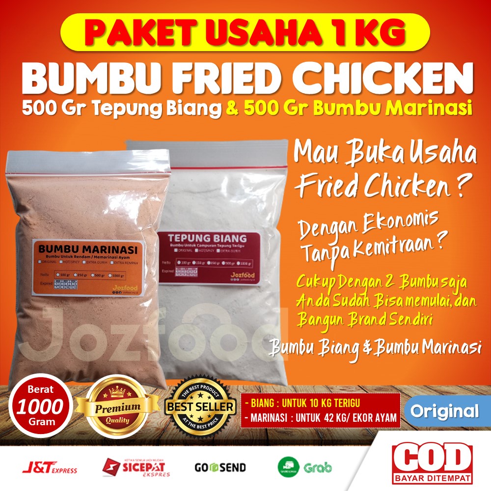 

Bumbu Marinasi Ayam Kentucky paket usaha ayam geprek 1 kg