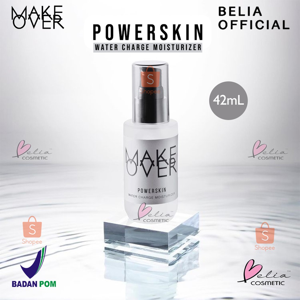 ❤ BELIA ❤  MAKE OVER Powerskin Water Charge Moisturizer 42mL (✔️BPOM)