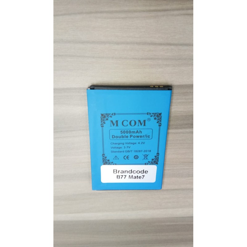 Battery Batre Baterai Double Power Mcom Brandcode Brancode Brand code B77 Mate 7 Mate7