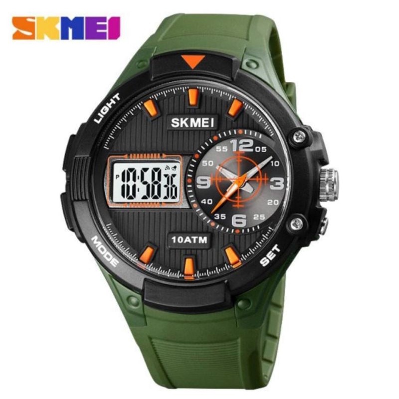 SKMEI 1761 JAM TANGAN OUTDOOT PRIA TERLARIS SHOCKPROOF JAM TANGAN DUALTIME TERLARIS