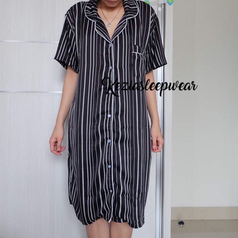 Baju Tidur Daster Sleepshirt/Terusan Satin silk
