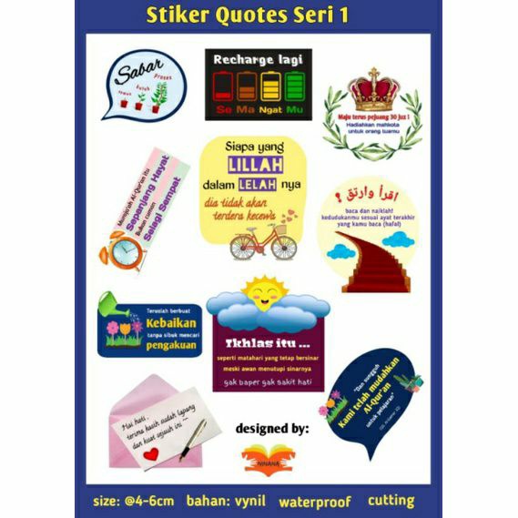 

Stiker quote sticker motivasi Islami stiker aesthetic estetik