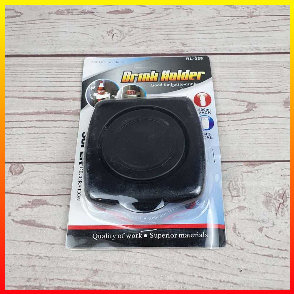 Dudukan Tempat Botol Minum Gelas Multifungsi Car Cup Holder Set Skrup RJT - 7CRS0YBK