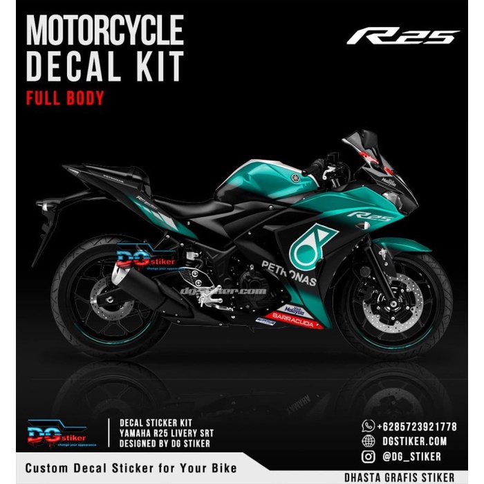 Decal Sticker R25 PETRONAS SRT 2021