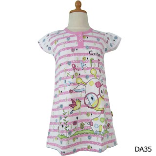 Dress Baju  Tidur  Daster Anak  4th Bahan  Kaos  Tebal Size M DA 34 35 25 Shopee Indonesia