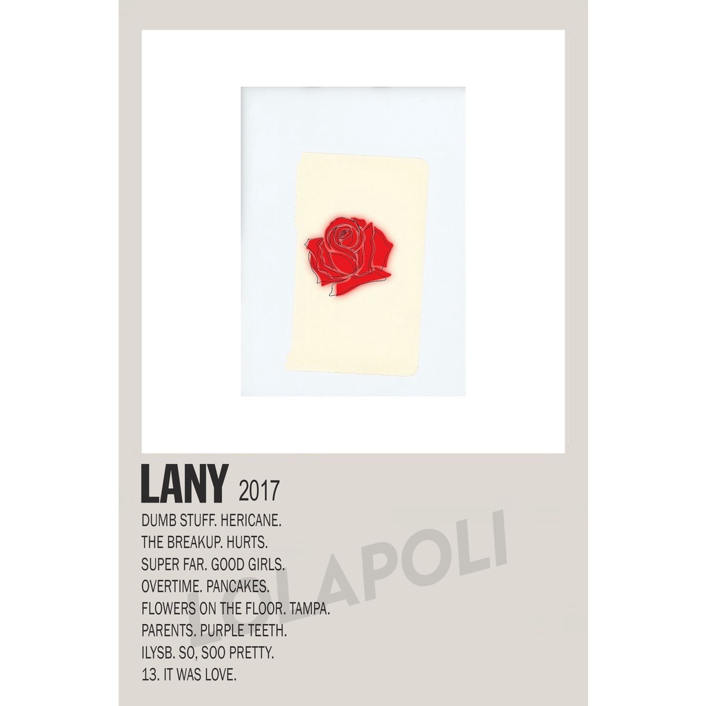 Poster Cover Album LANY - LANY