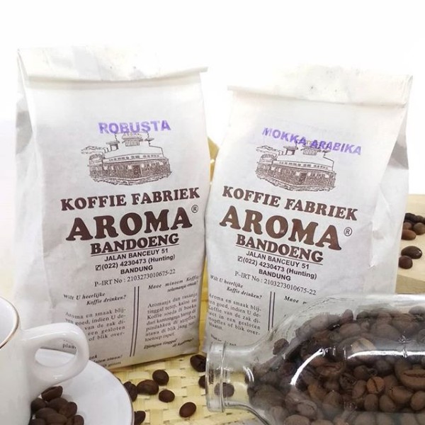 

KOPI AROMA 500g / KOFFIE / COFFEE ROBUSTA / MOKA ARABIKA OLEH-OLEH BANDUNG