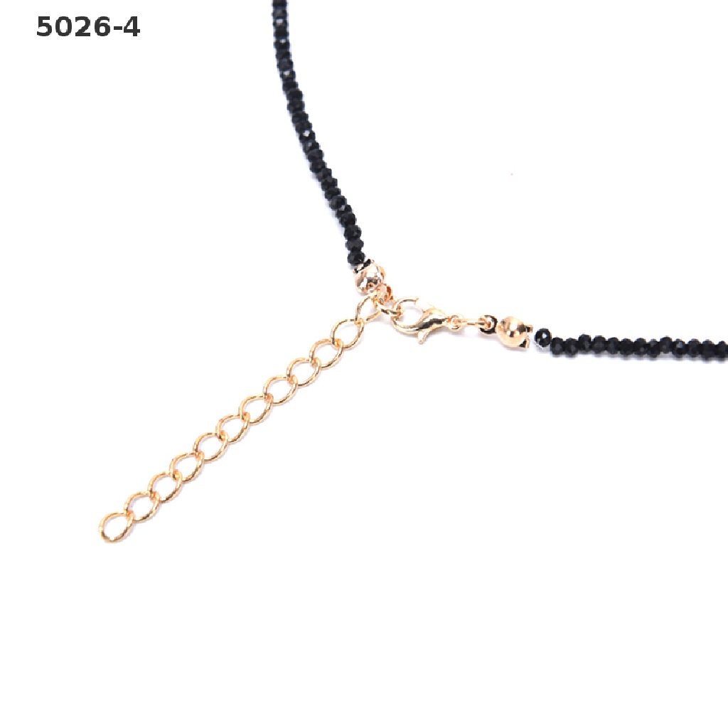 5026-4 Charm Women Black Crystal Clavicle Choker Necklace Pendant Party Jewelry Gift 5026-4