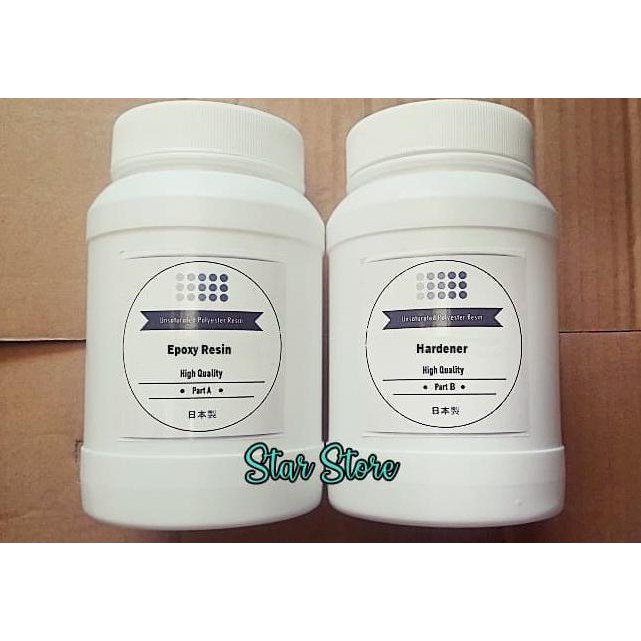 

Paket Epoxy Resin Import Japan 1kg Bonus Hardener 1kg