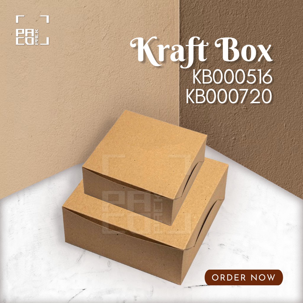 

[ LAMINASI ] Kraft Box Kemasan Packaging 20 x 20 x 7,5