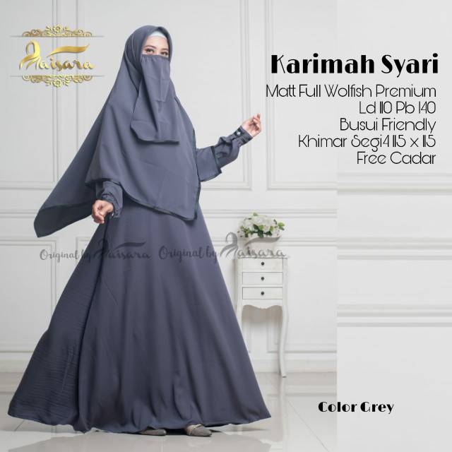 Gamis Syari Karimah Syari Ori Maisara