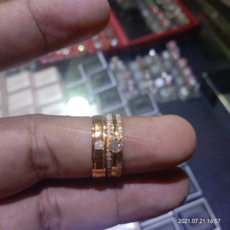 cincin emas cowo cewe full berlian