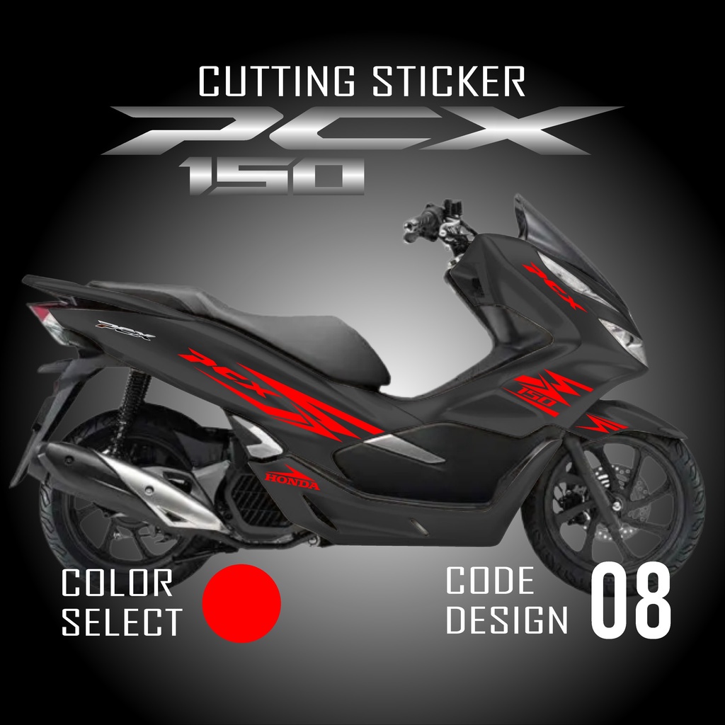 COD Cutting Sticker PCX 150 New - Stiker Striping Lis Timbul Variasi Motor Honda New PCX 150 Warna S