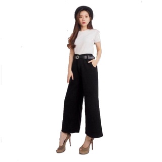 kulot jeans celana wanita putih hitam lilac highwaist kulot jeans celana wanita putih hitam lilac highwaist