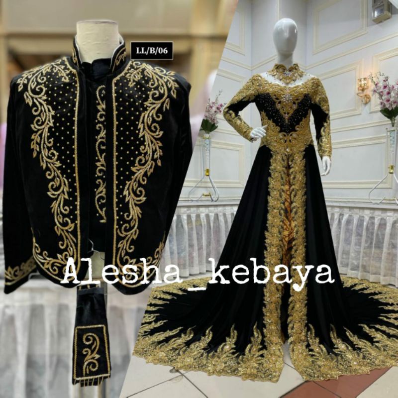 Kebaya pengantin bludru/kebaya bludru jawa/kebaya couple