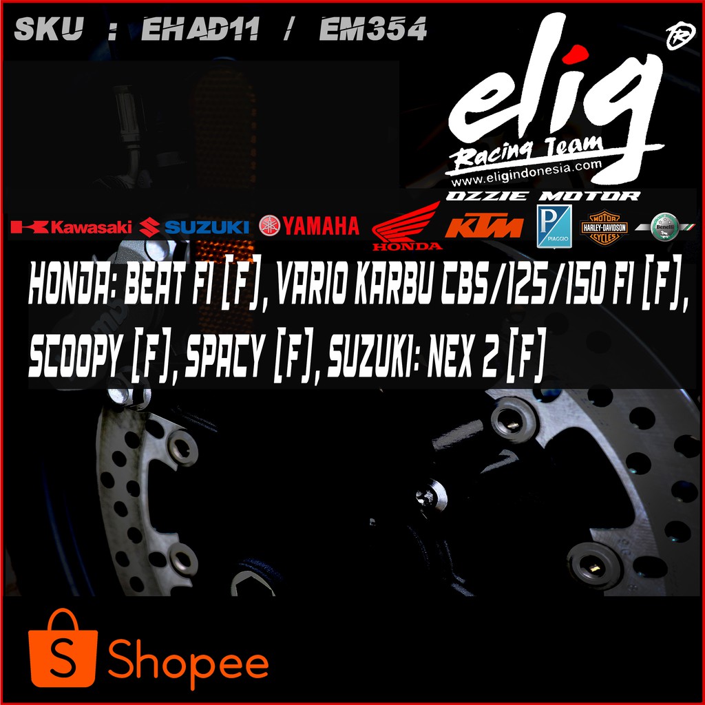 Kampas Rem Cakram ELIG EM354 (H0010) BEAT FI (F), VARIO KARBU CBS/125