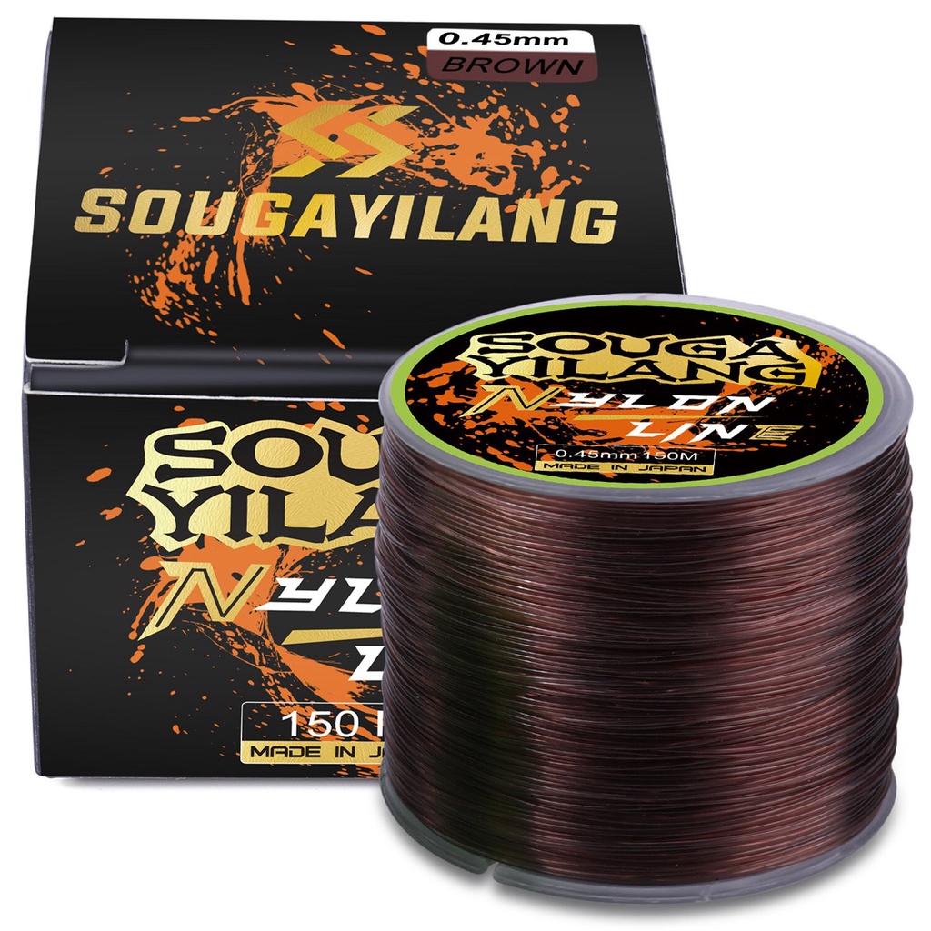 Sougayilang 5.2LB-31LB 150M Pancing Super Kuat Transparan Nylon Fluorocarbon Fishing Multifilament Tackle