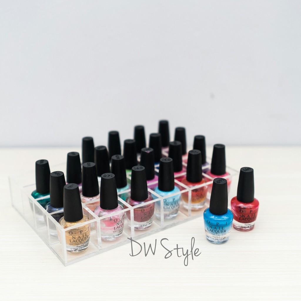 Acrylic Tempat Kutek Kecil / Kutek Organiser / Display Kutek Kecil / Tempat Kutek isi 24