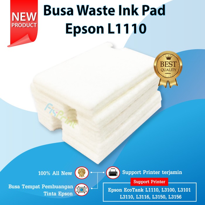 Busa Ink Pad Printer InkPad Maintenance Box Epson L1110 L1210 L1250 L1256 L3100 L3101 L3110 L3210 L3116 L3150 L3156 L3250 L3256 L5190 L5290 L5296