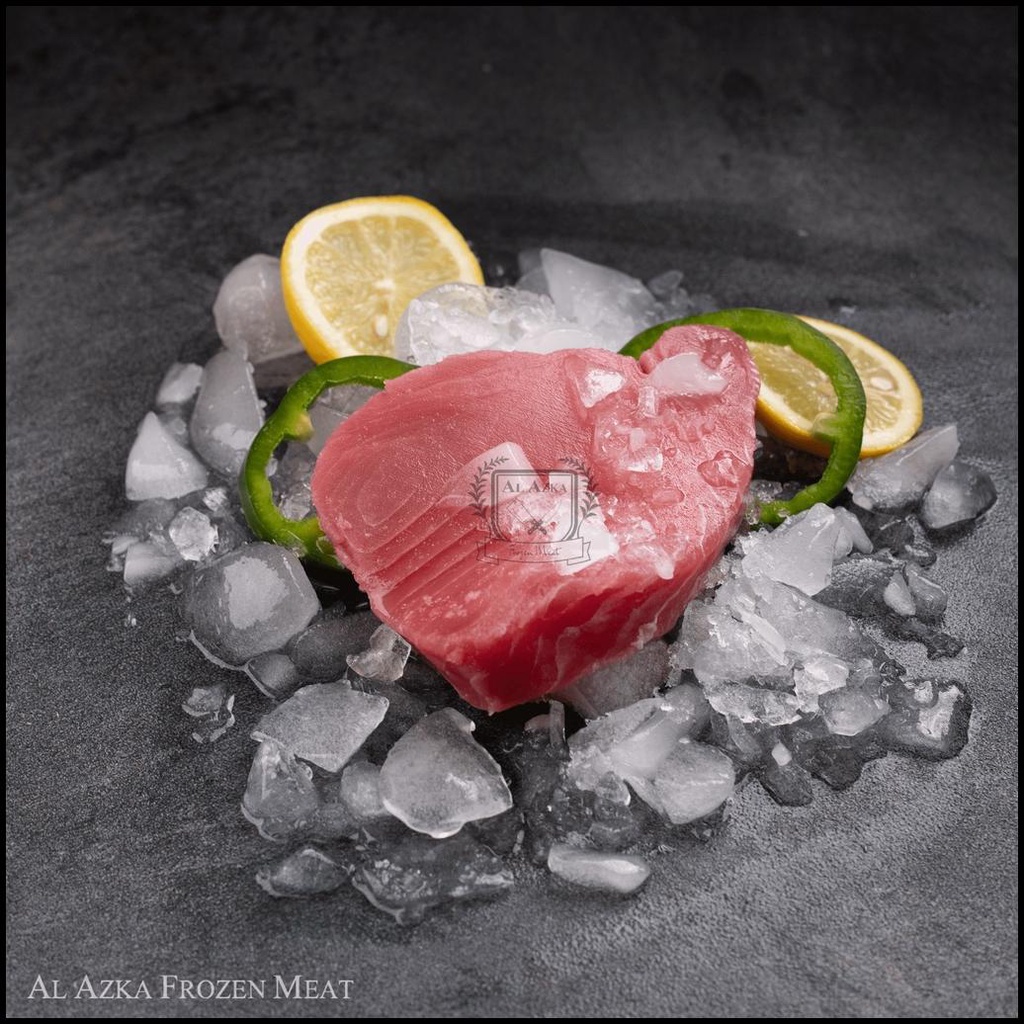 

Ikan Tuna / Tuna Steak / Fillet Tuna / Yellowfin Tuna Steak / Steak Tuna Sashimi Grade 1 Kg