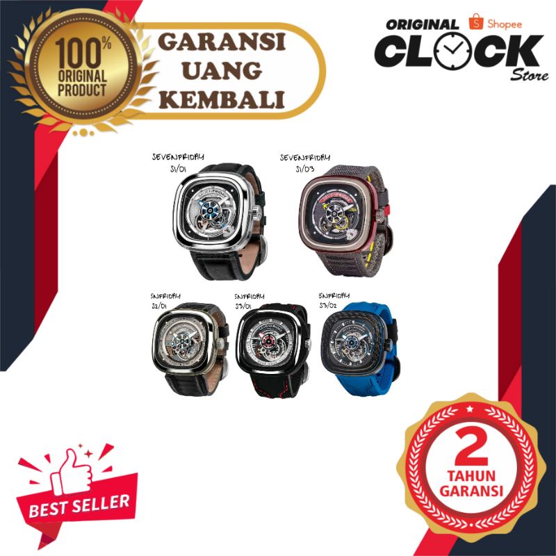 JAM TANGAN PRIA WANITA | RANTAI | KULIT | KARET | MURAH | pria sevenfriday S series automatic miyota