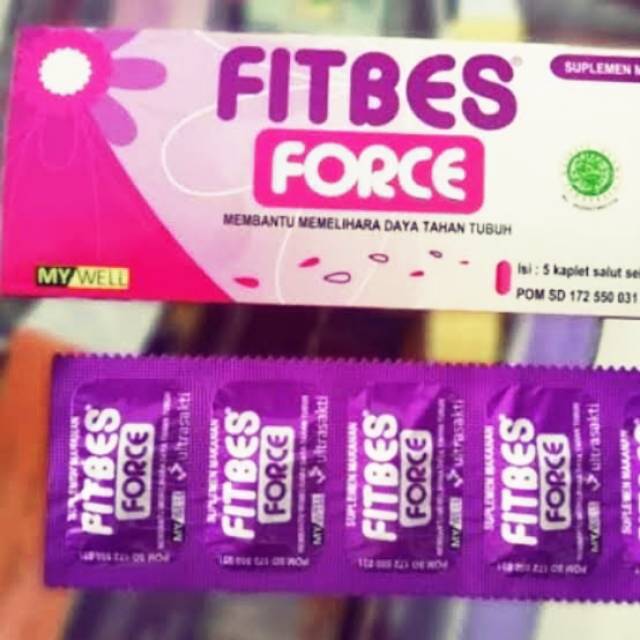 Fitbes force kaplet_1 amplop isi 5 kaplet/ multivitamin /vitamin daya tahan tubuh #original