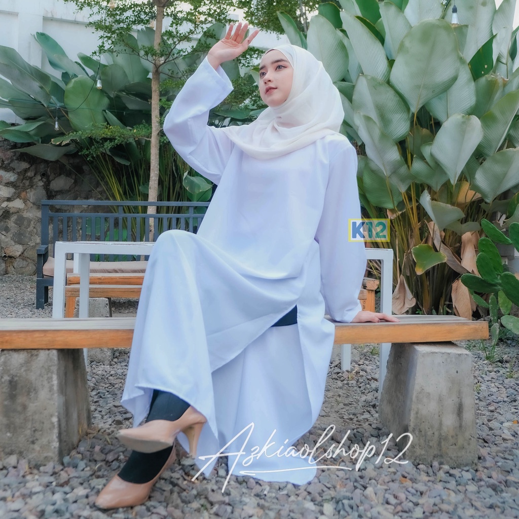 ( BISA COD ) LONG DRESS TUNIK / GAMIS TUNIK BASIC ABAYA POLOS