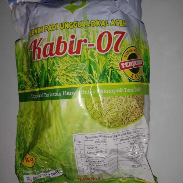 

Benih padi Unggul Kabir 07 Bibit padi Unggul Kabir 07 1 KILOGRAM 1 KG