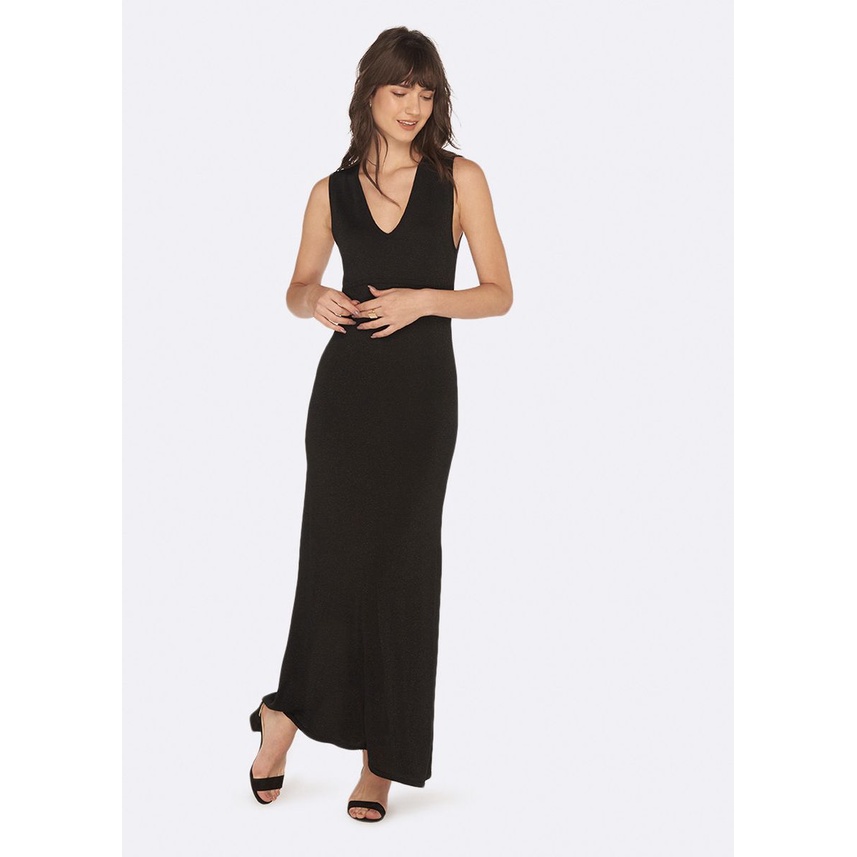 Pakaian Wanita - OVS Long Sleeveless Dress with Knitted Lurex - 518255 - Agogeo