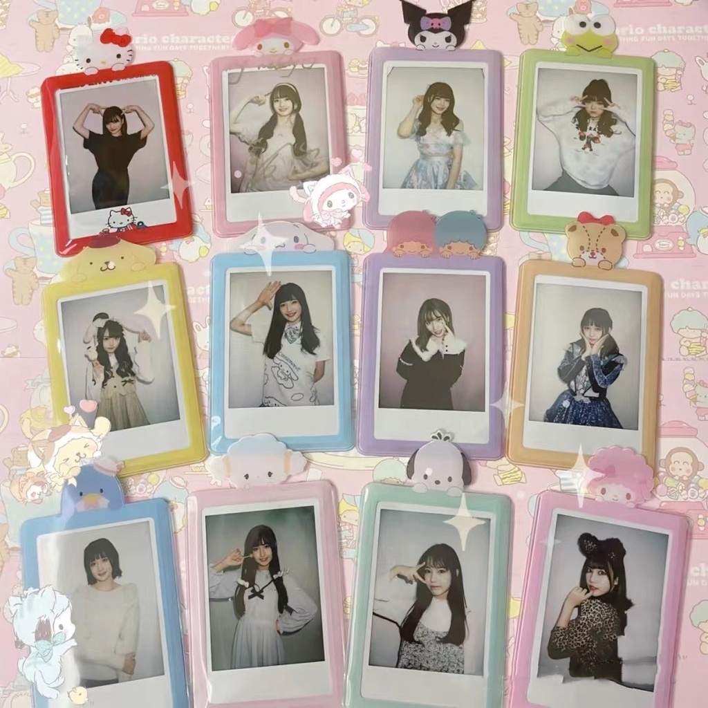 Case Holder Kartu Bus Idol Foto Tahan Air Motif Kartun Ukuran 6.5x9cm 3 Inci Untuk Pelajar