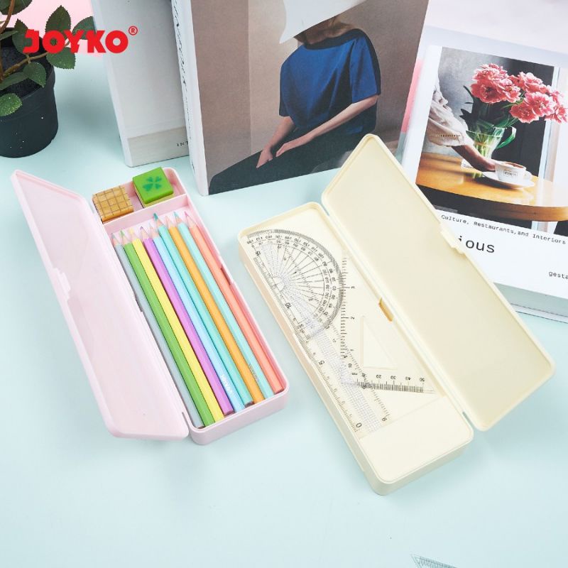 

JOYKO Pensil Case PC-5011 Softcolor Kotak Pensil Tepak Plastik Warna Pastel