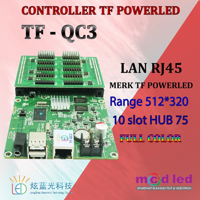 TF QC3 KONTROLER RUNNING TEXT FULL COLOR VIDEOTRON