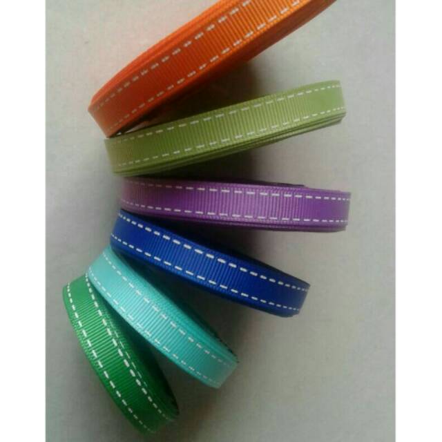 

Pita grosgrain 3/8" strip bintik