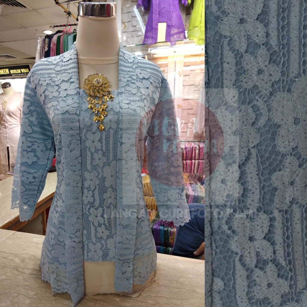 kebaya kutu baru lengan 7/8 _kebaya brukat_kebaya_kebaya kutu baru modern_kebaya encim_kebaya kondangan